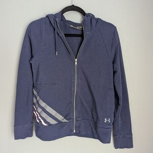 Under armour navy blue hooded sweatshirt size small